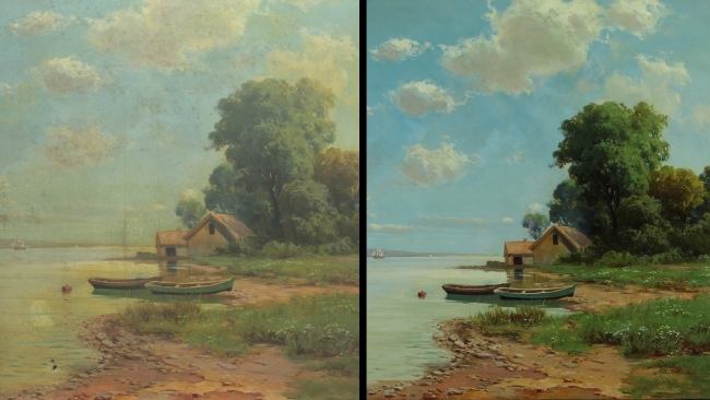 Birbirinden kıymetli tablolar restore edilerek gelecek kuşaklara aktarılıyor